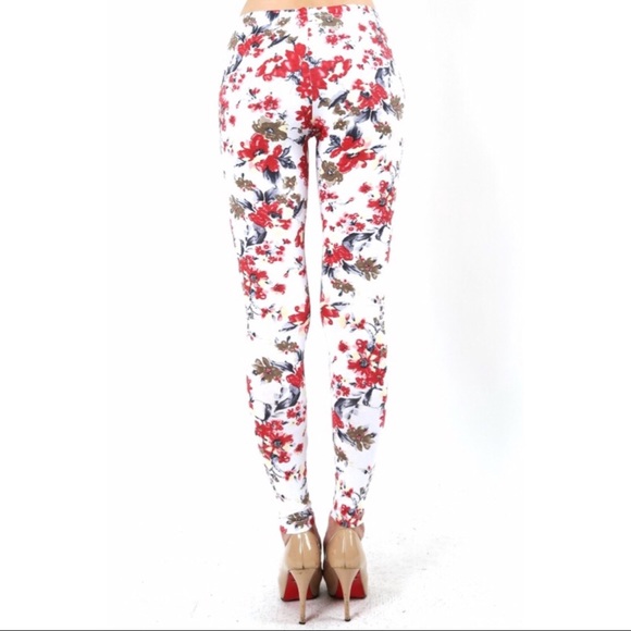 Zenana Outfitters Flower Print Leggings - Picture 3 of 4